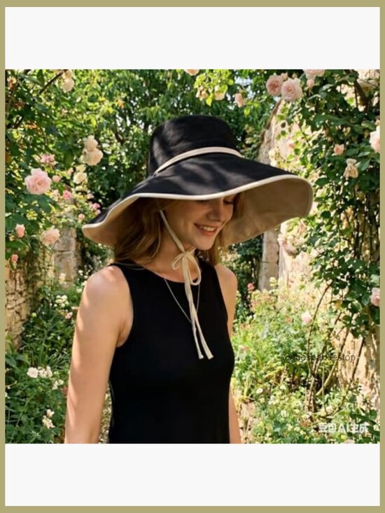 Wide Brim Sun Hat UPF 50+ Protection Reversible Foldable Polyester main image 7